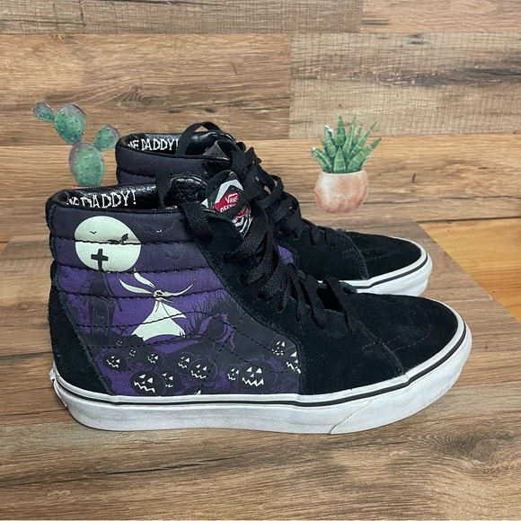 Nightmare Before Christmas Vans high tops Jack Zero women’s size 7 men’s 5.5 - Picture 1 of 8
